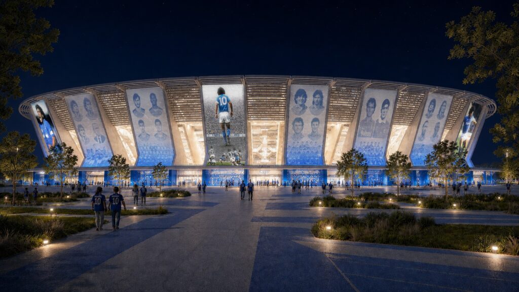 restyling stadio maradona