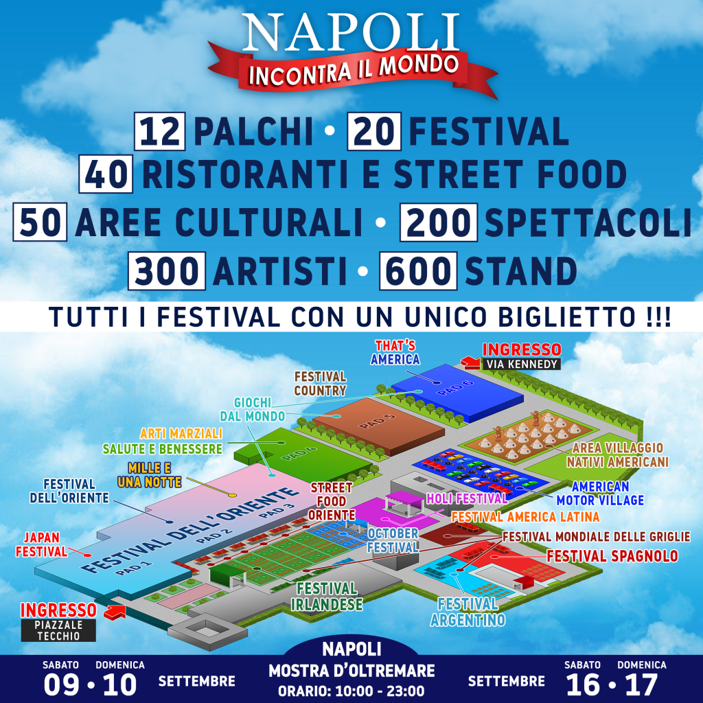 Mappa degli stand Napoli incontra il mondo